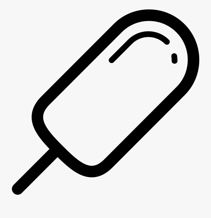 Ice Cream Stick Outline, Transparent Clipart