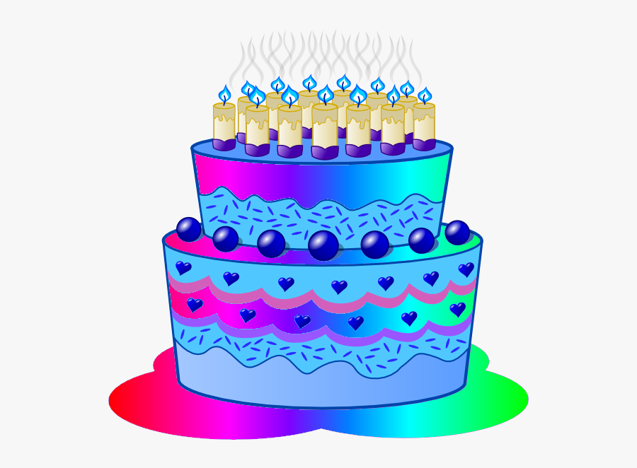 Birthday Cake Clipart Birthdaycakeclipart Birthdaycake - Birthday Cake Png Blue, Transparent Clipart