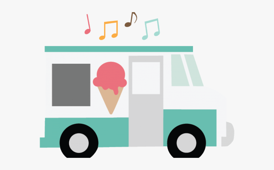 Ice Cream Clipart Cart - Cute Ice Cream Truck Clipart, Transparent Clipart