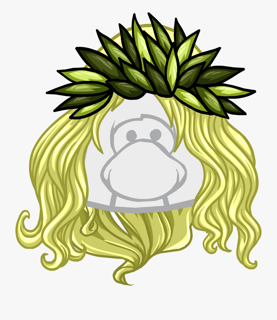 The Pineapple Crown - Blonde Wigs Club Penguin, Transparent Clipart