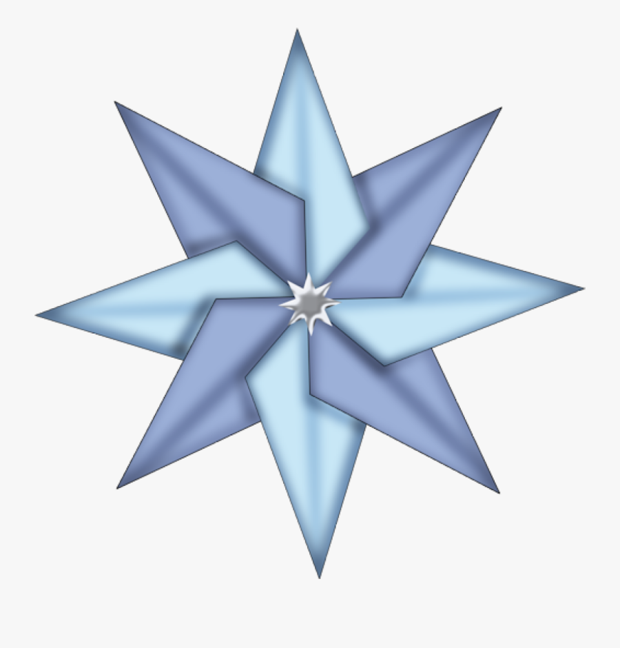 Christmas Star Download Clip - Blue Christmas Star Clipart, Transparent Clipart