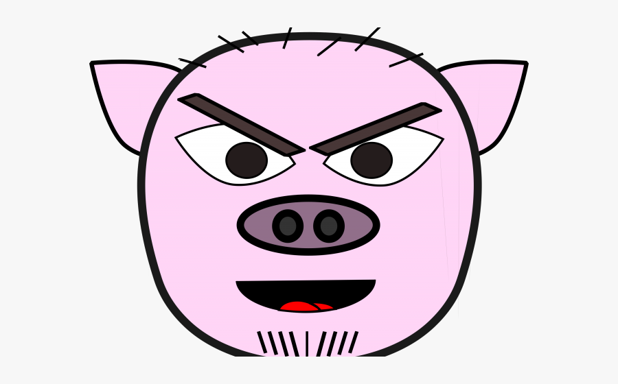 Pig Clipart Mouth - Kepala Babi Png, Transparent Clipart