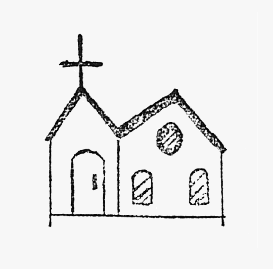 Church Clipart Easy - Drawings Of Churches Easy, Transparent Clipart