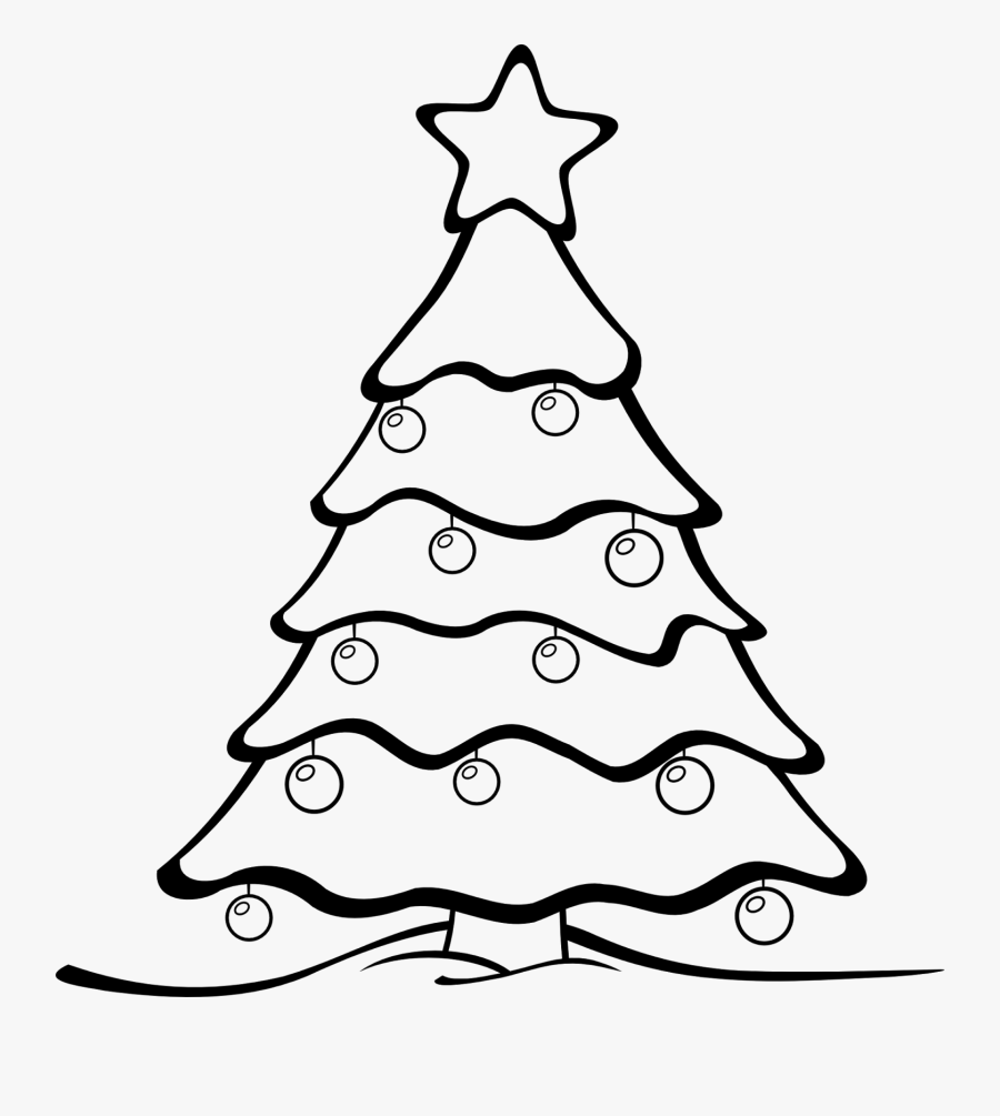 Christmas Tree Template Gres Remmy - Christmas Tree Cartoon Drawing, Transparent Clipart