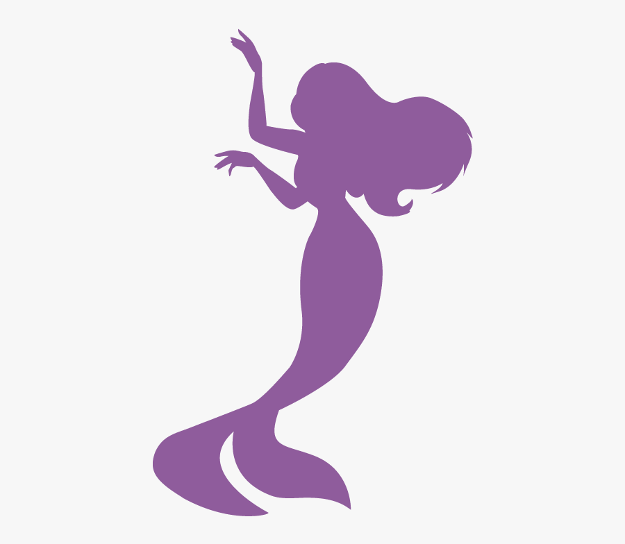 Cartoon Mermaid Clipart Free Clip Art Image Image - Purple Mermaid Silhouette Png, Transparent Clipart