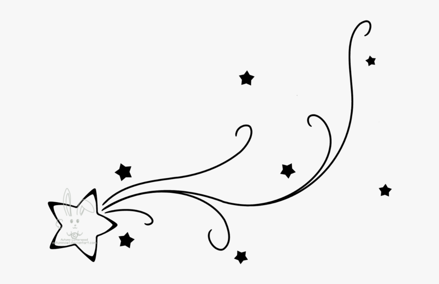 Shooting Star Clipart To Free - Shooting Star Tattoo, Transparent Clipart