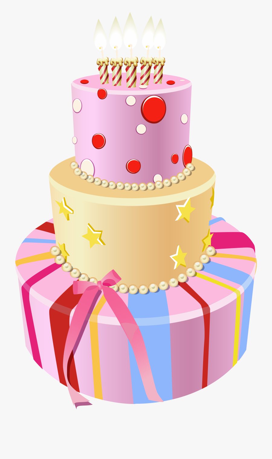 Clip Art Pink Birthday Cake Clipart - Happy Birthday To Friend Png ...