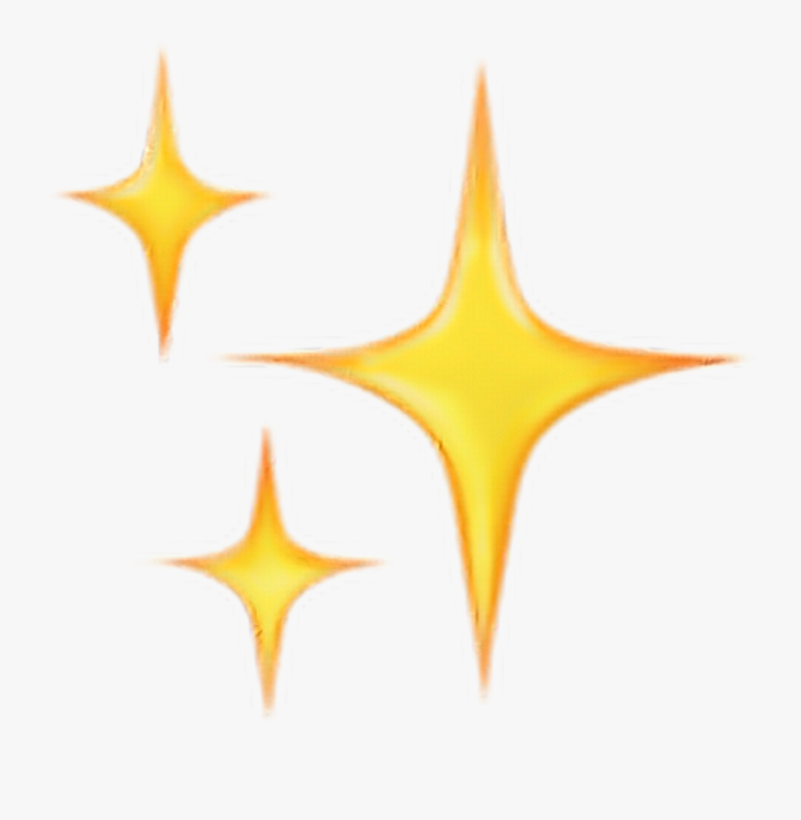 Star Clipart Sparkle - Transparent Background Sparkle Emoji, Transparent Clipart