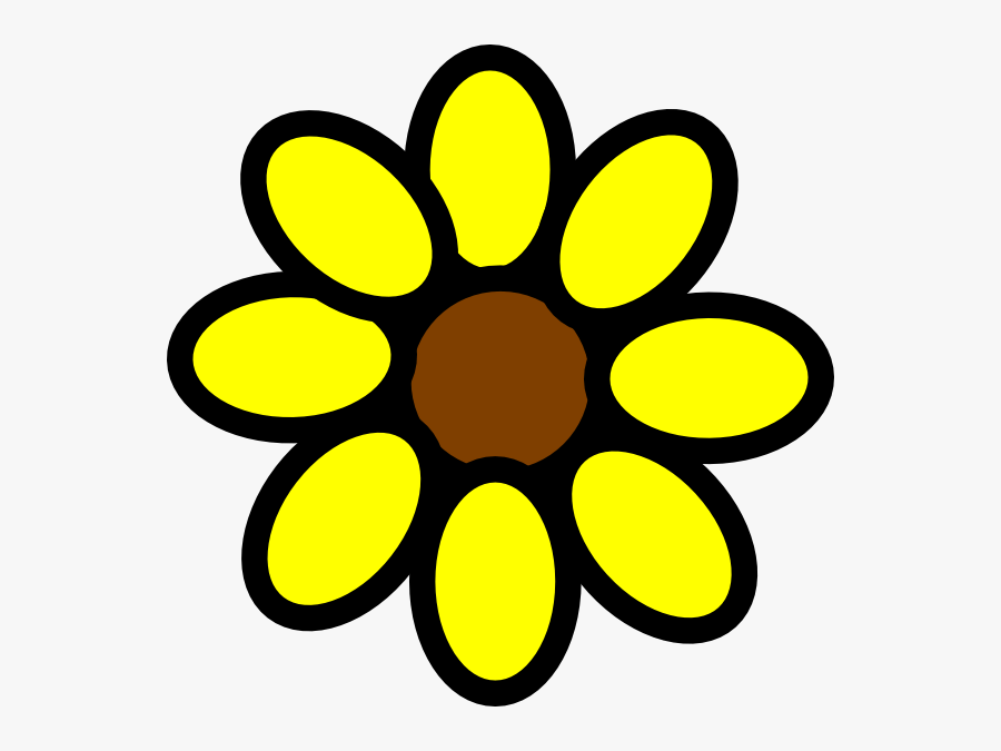 Sunflower Button Cliparts Png - Daisy Petals Courageous And Strong, Transparent Clipart