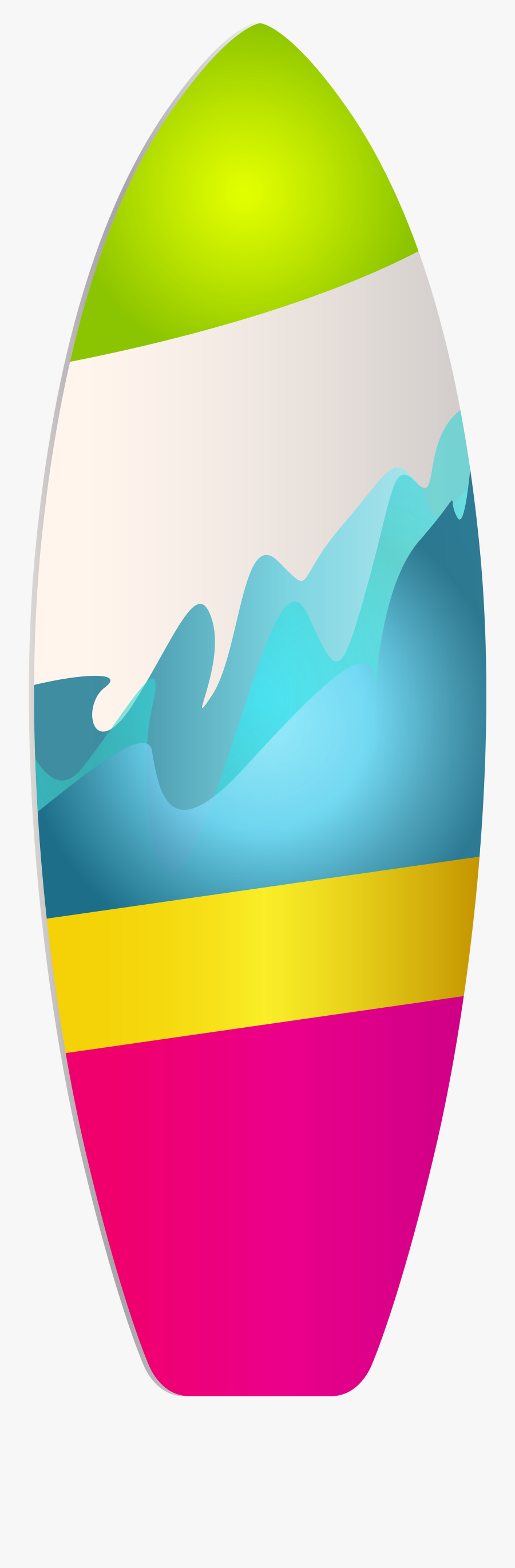 Clipart Png Summer - Surf Board Clipart Png, Transparent Clipart