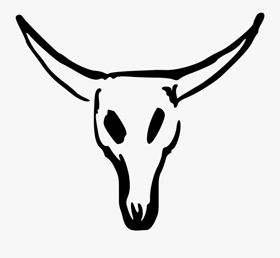 Valessiobrito Cow Skull Svg Clip Arts - Bull Skull Drawing Easy, Transparent Clipart