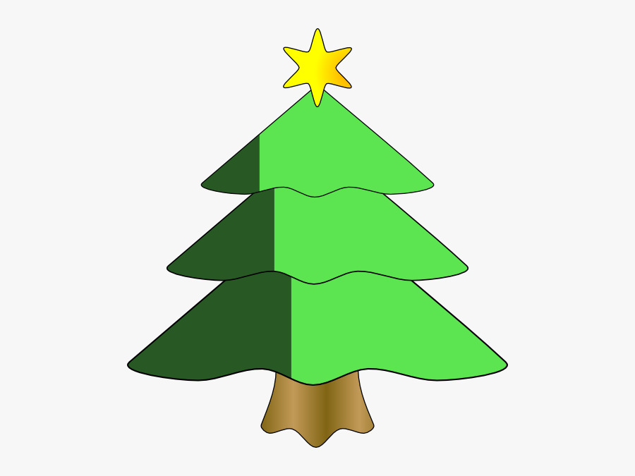 Christmas Tree Cartoon, Transparent Clipart