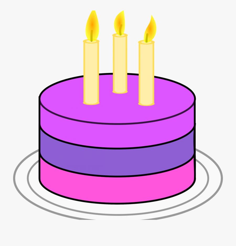 Easy Cake Clipart - Simple Birthday Cake Png, Transparent Clipart