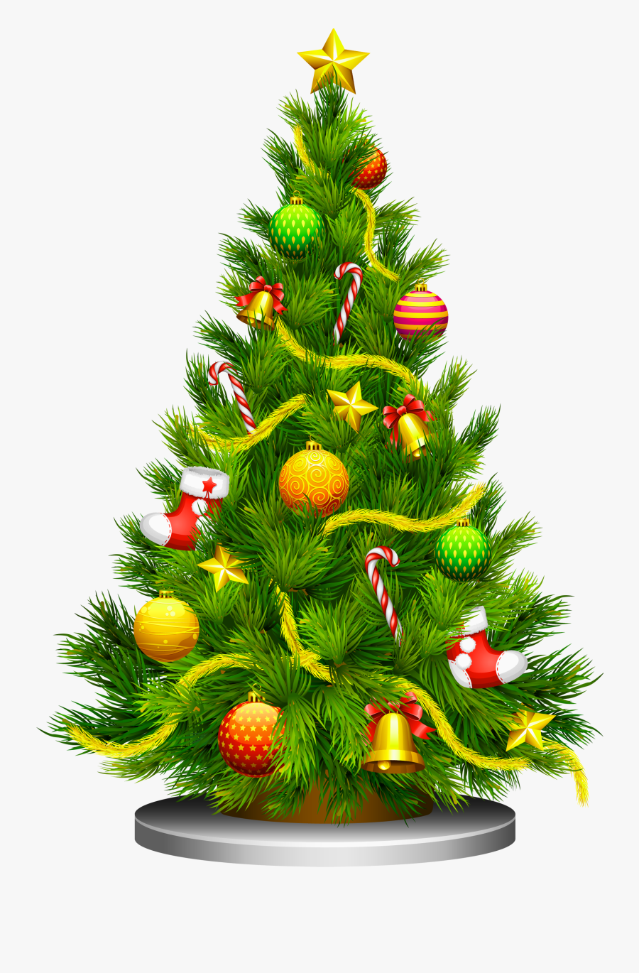 Christmas Tree Clip Art - X Mas Tree Png, Transparent Clipart