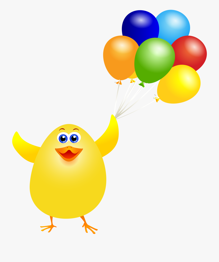 Easter Chicken - Easter Balloon Clipart, Transparent Clipart