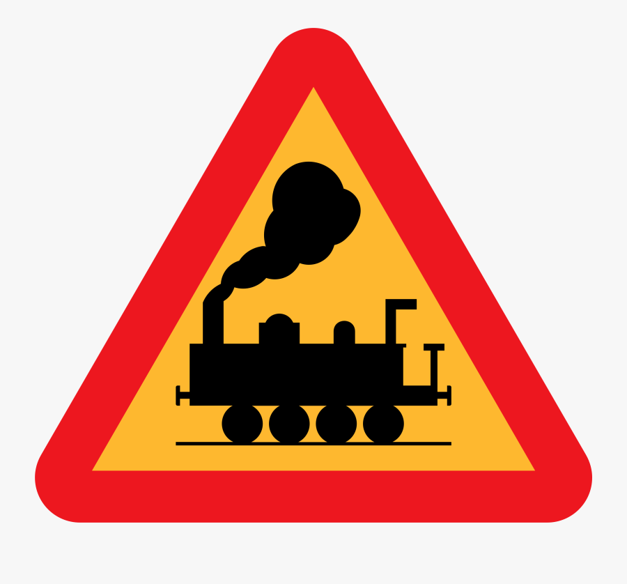 Trains Clipart Sign - Rail Road Sign Clip Art, Transparent Clipart