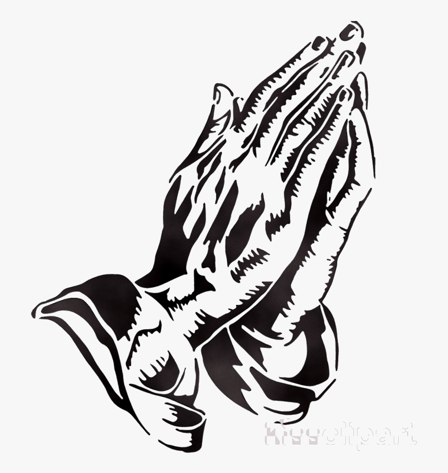 Praying Hands Hand Clipart Drawing Transparent Png - Transparent Prayer Hand Clip Art, Transparent Clipart