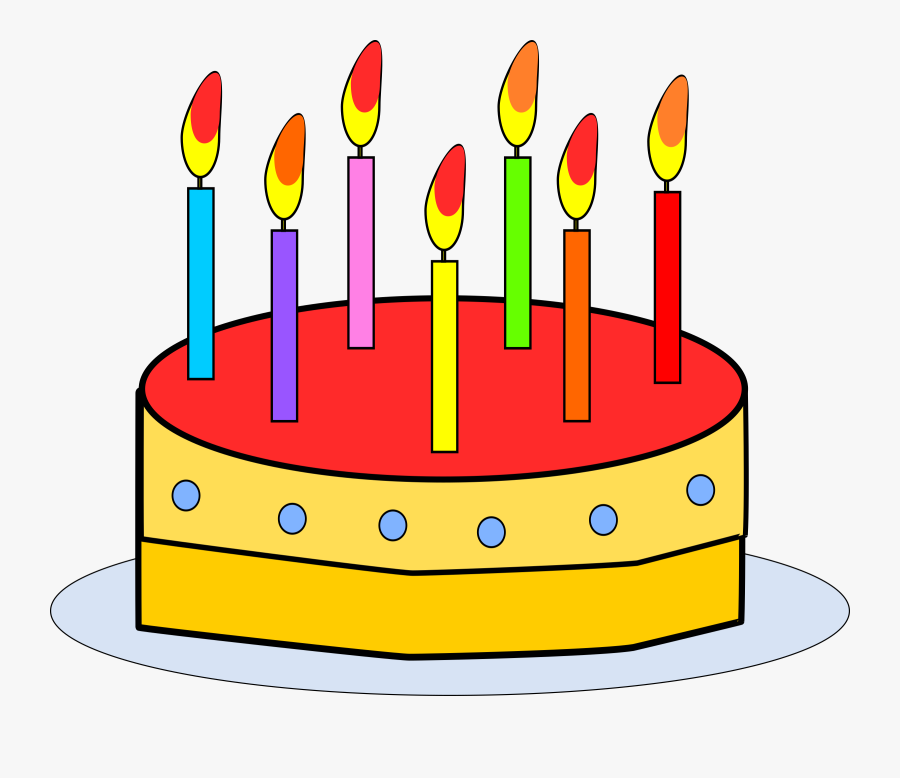 Cake Decorating Cliparts - Birthday Cake With Candles Clipart, Transparent Clipart