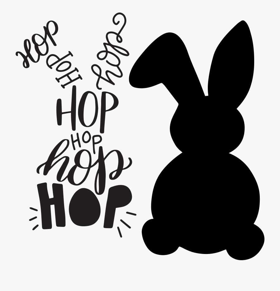 Download Image Black And White Download Bunnies Clipart Marshmallow - Silhouette Easter Bunny Clipart ...