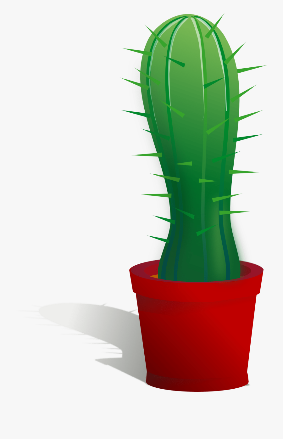Cactus - Potted Cactus Clipart Transparent, Transparent Clipart