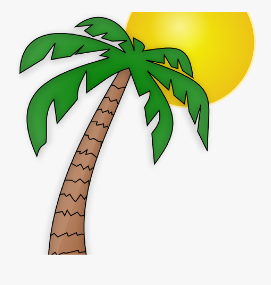 Palm Tree Clip Art Free Palm Tree Clip Art Transparent - Palm Tree & Sun, Transparent Clipart