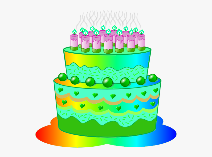 Green Birthday Cake Clip Art ~ Perfectend For - Birthday Cake For Classroom, Transparent Clipart