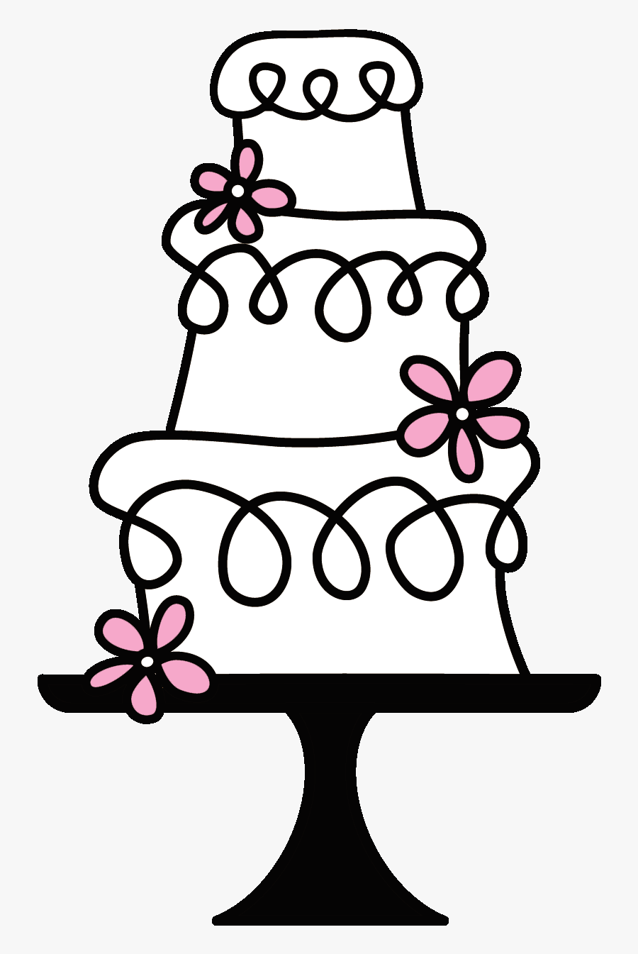 Wedding Cake Clipart Transparent - Vector Cake Logo Png, Transparent Clipart