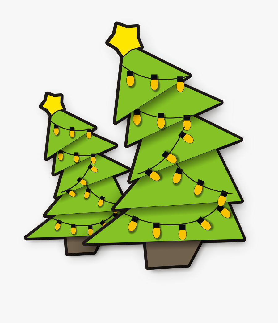 Pine, Tree, Lights, Christmas Tree, Png, Xmas - Çam Ağacı Png, Transparent Clipart