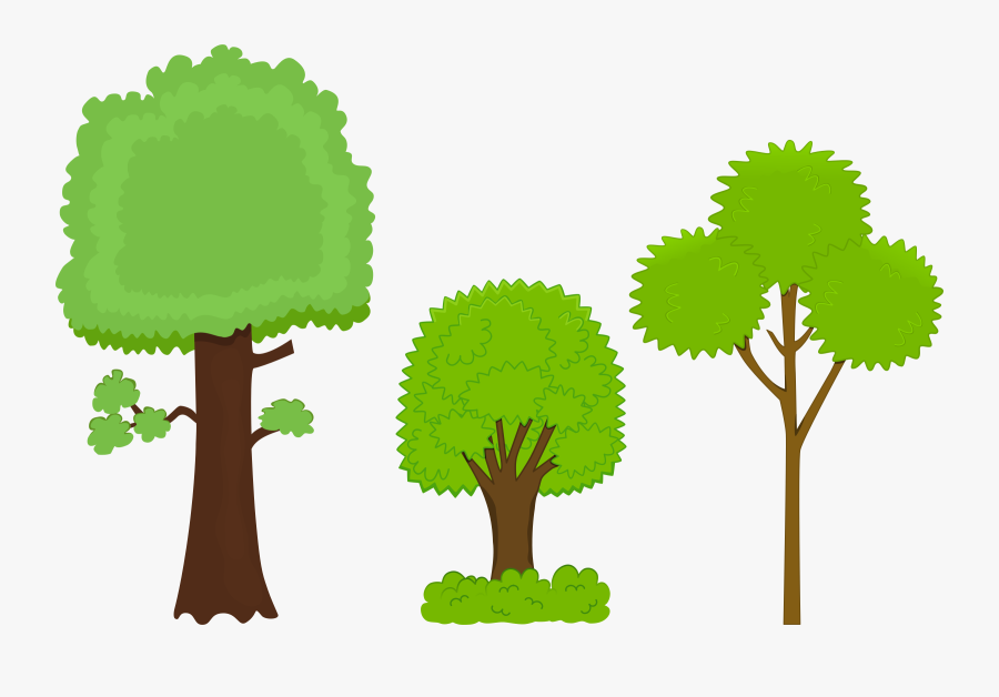 Tree Clipart Animated - Big Tree And Small Tree Clipart, Transparent Clipart