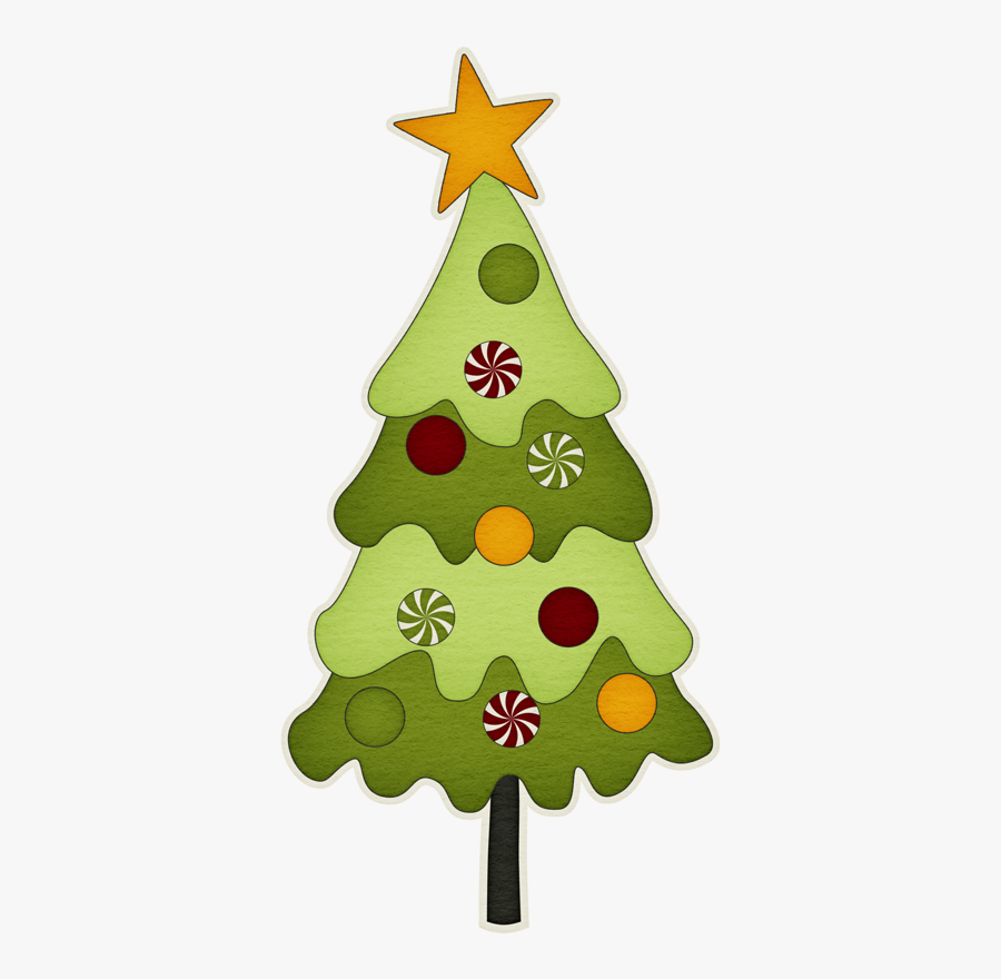Clip Art Primitive Christmas Tree Clip Art - Pinos De Navidad Dibujo, Transparent Clipart