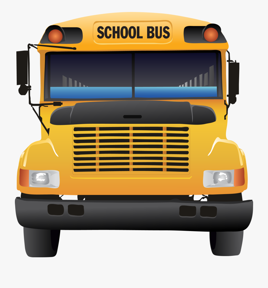 Front School Bus Clipart, Transparent Clipart