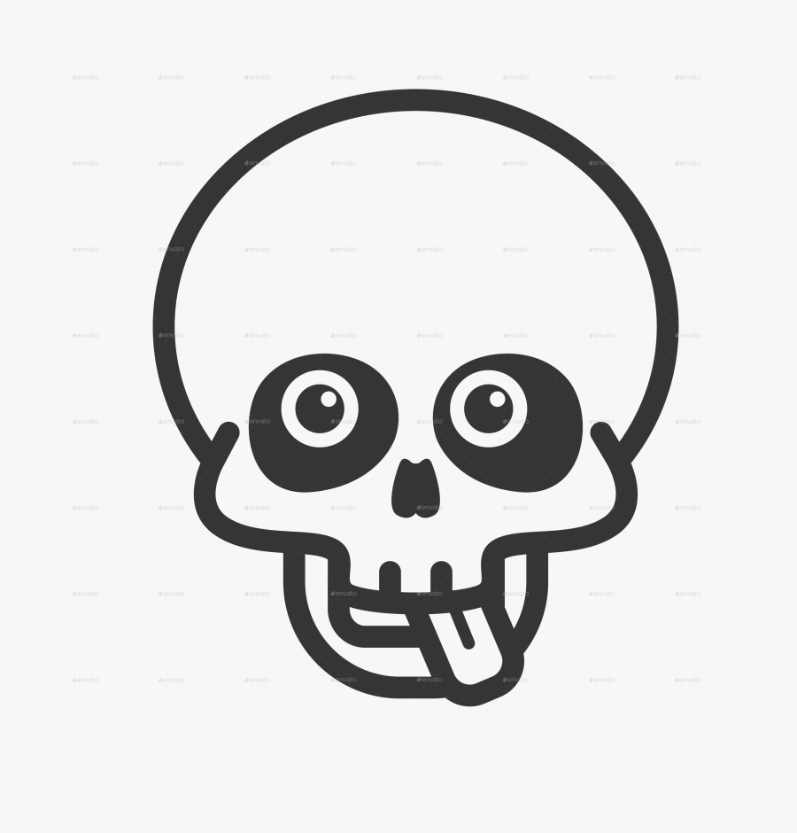 Funny Skull Clipart - Vector Funny Skull Png, Transparent Clipart