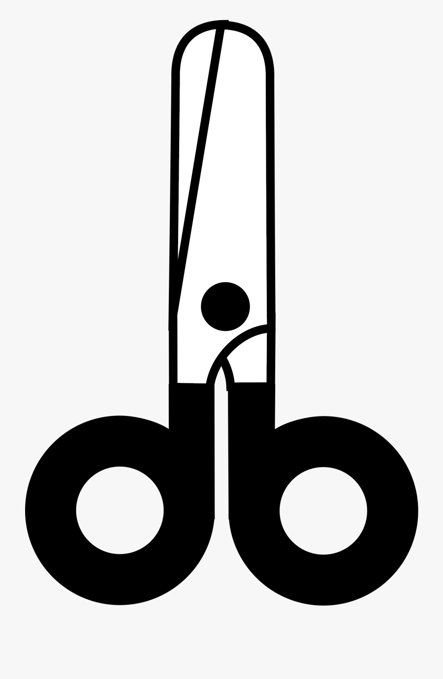 Scissors Closed Icon - Glue Clipart Black And White, Transparent Clipart