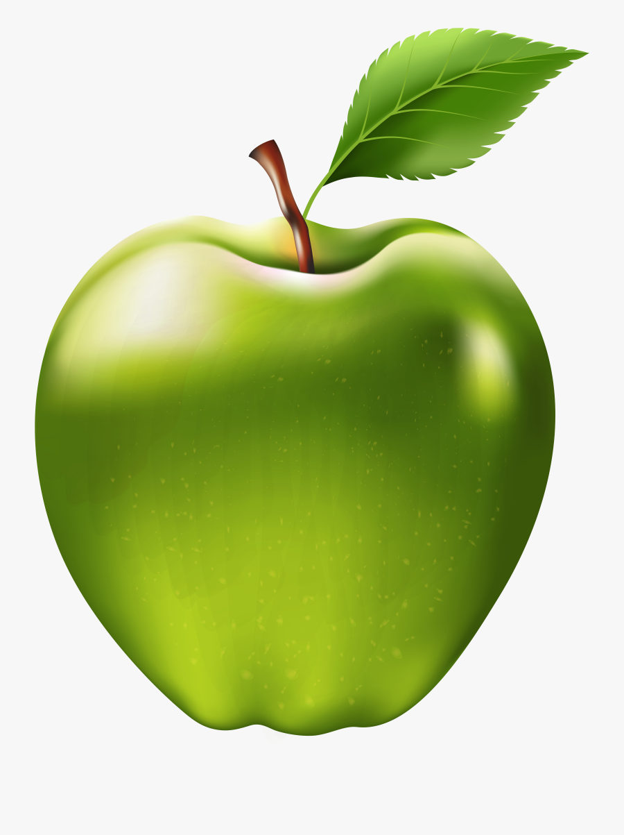 Green Apple Transparent Png Clip Art Image, Transparent Clipart