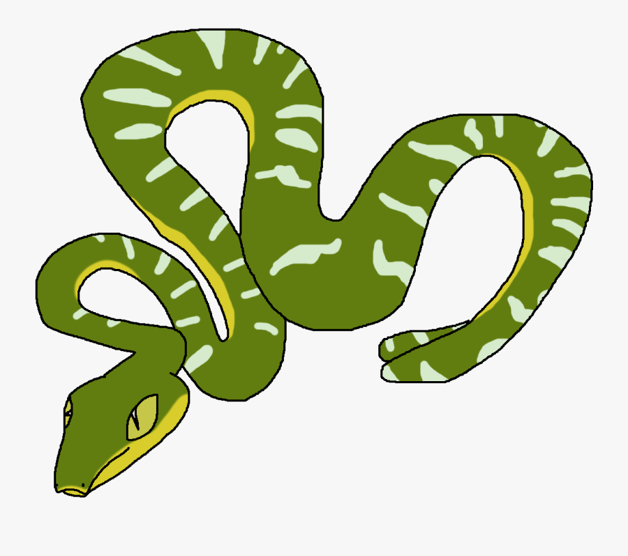 Emerald Tree Boa - Emerald Tree Boa Cartoon, Transparent Clipart