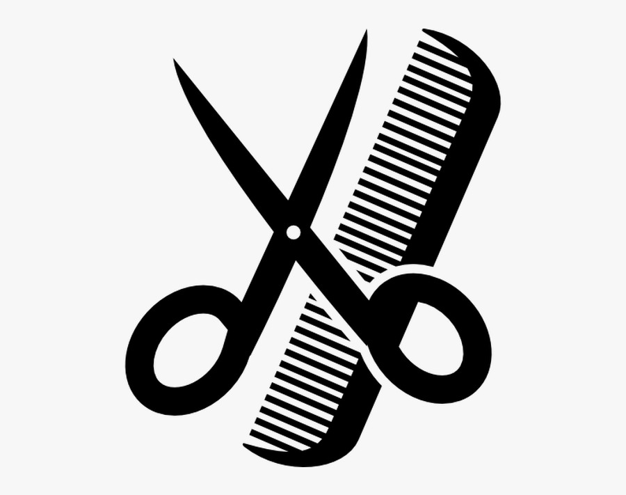 Clip Art Comb And Scissors Clipart - Comb & Scissors Logo , Free