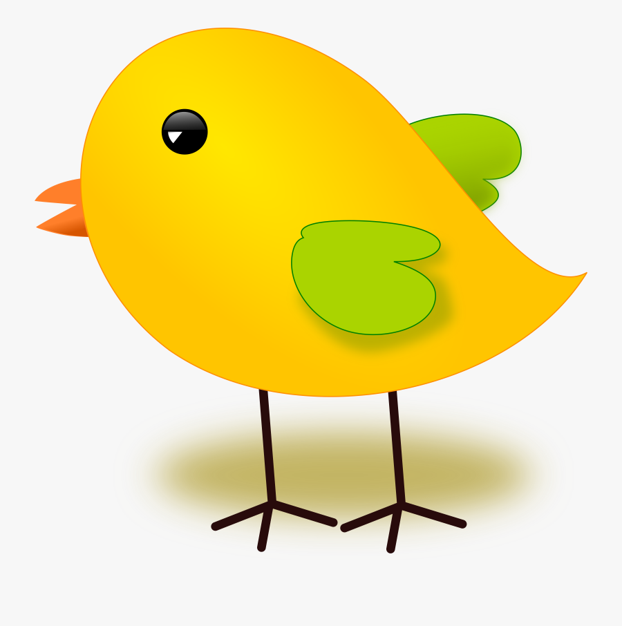 Spring Clipart Chicken - Yellow Bird Clipart Png, Transparent Clipart