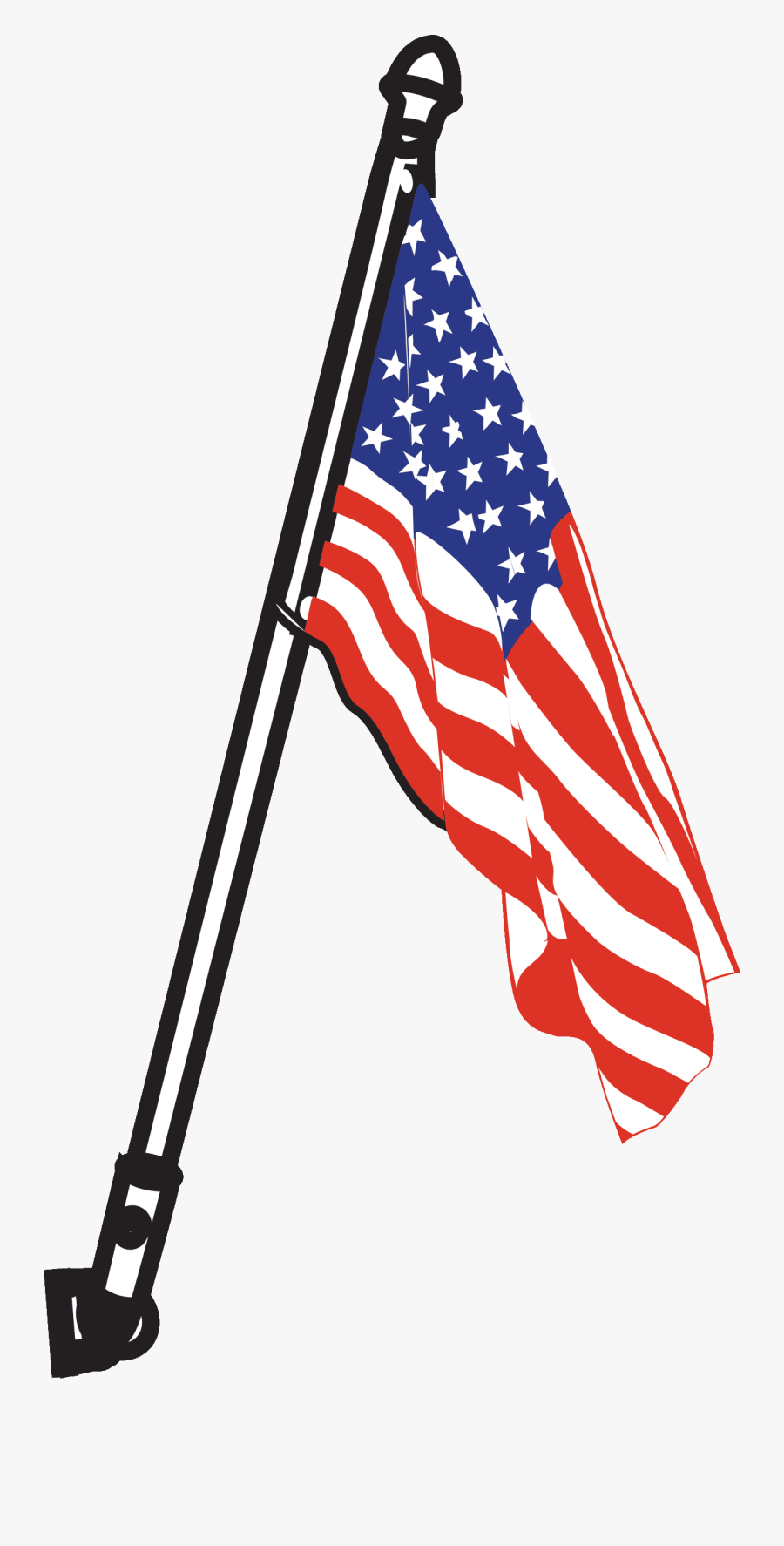 Usa Flag, Transparent Clipart