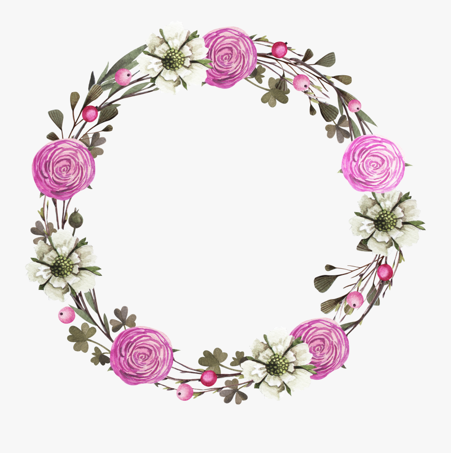 Floral Design Wreath Rose Clip Art - Wreath, Transparent Clipart