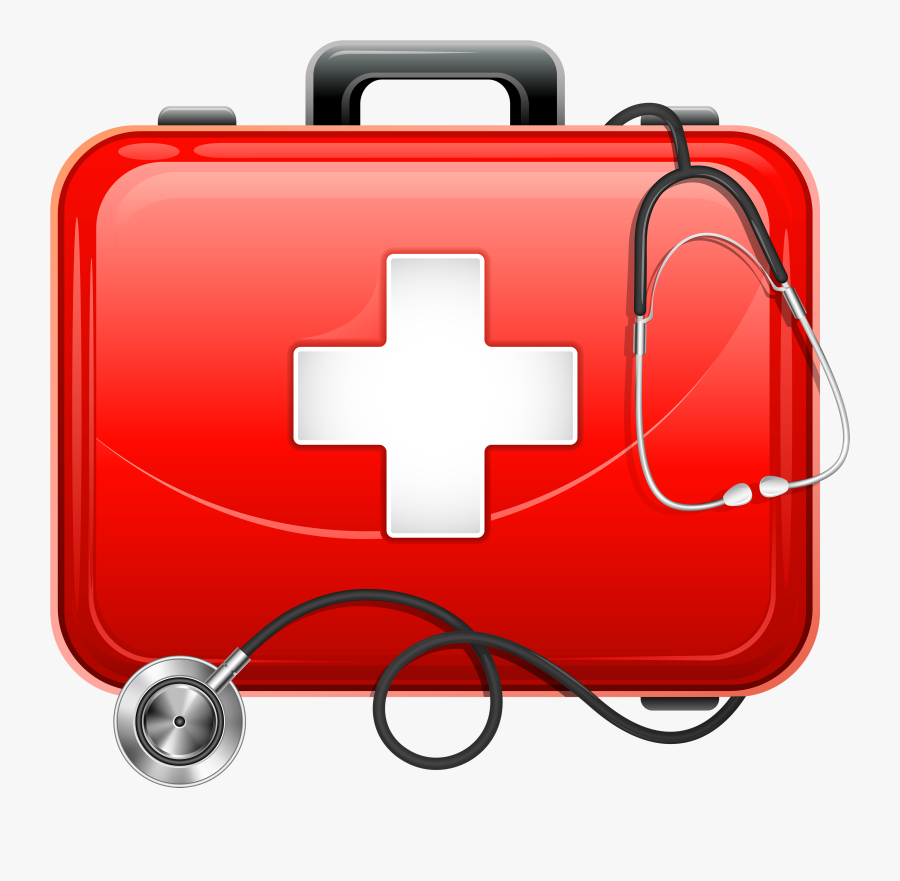 Medical Bag And Stethoscope Png Clipart - Clipart Medical Kit, Transparent Clipart