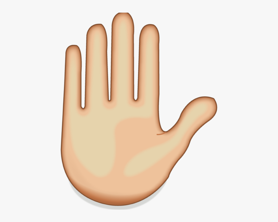 Image - Raised Hand Emoji Png, Transparent Clipart