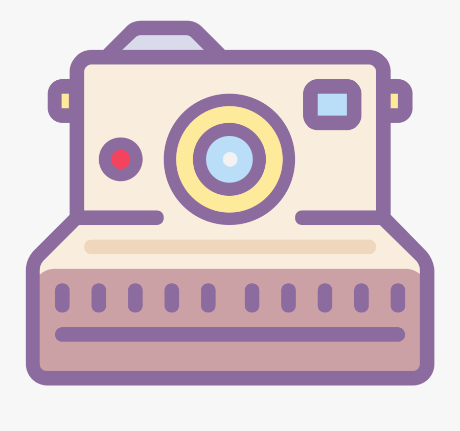 Camera Clipart Polaroid Camera - Polaroid Camera Icon Transparent Background, Transparent Clipart