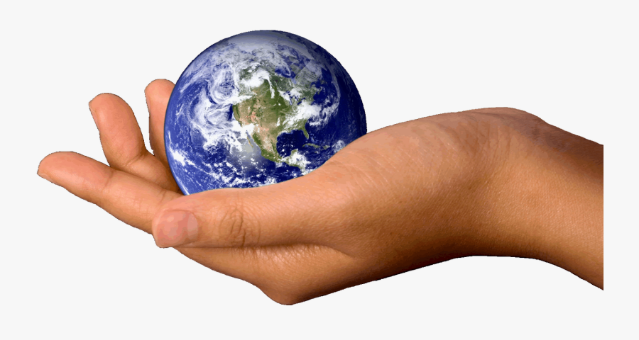 Transparent Globe Clipart Png - Earth In Hands Png, Transparent Clipart