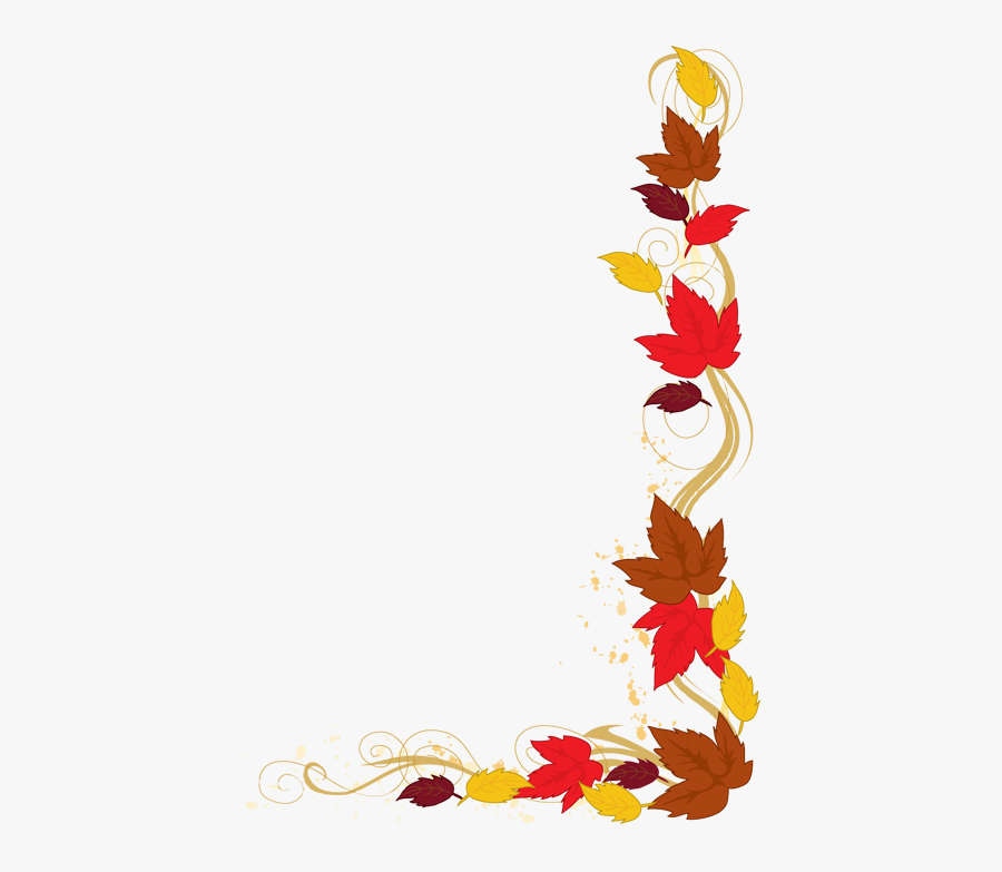 Image Clip Art Autumn - Fall Leaf Border Clipart, Transparent Clipart