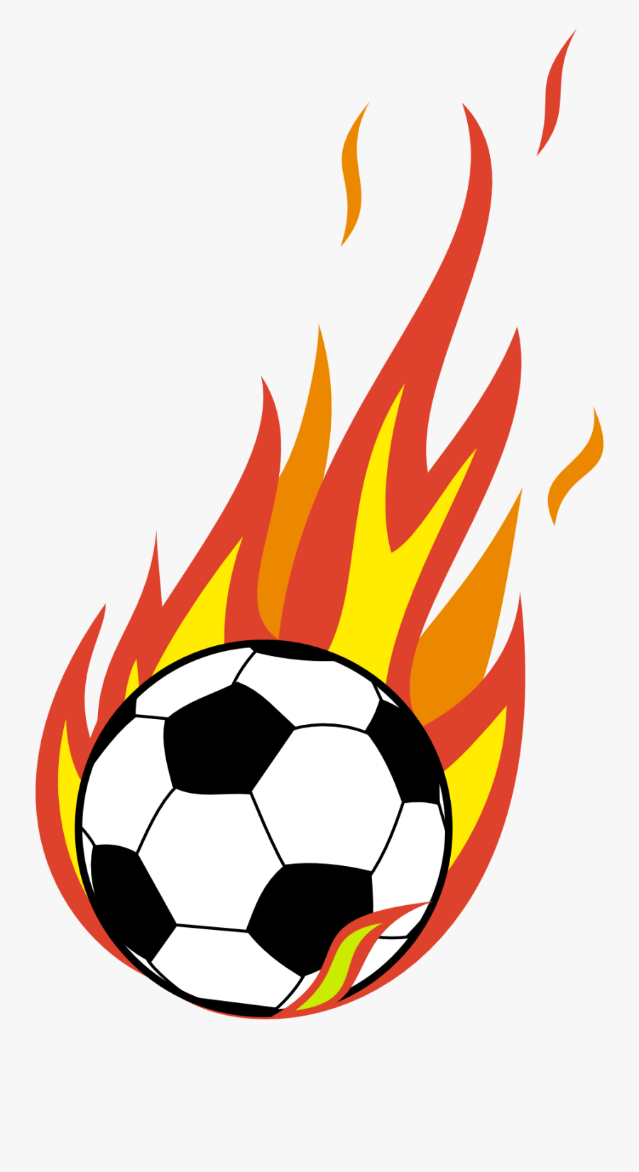 Fan Clipart Soccer Ball - Flaming Soccer Ball Clipart, Transparent Clipart