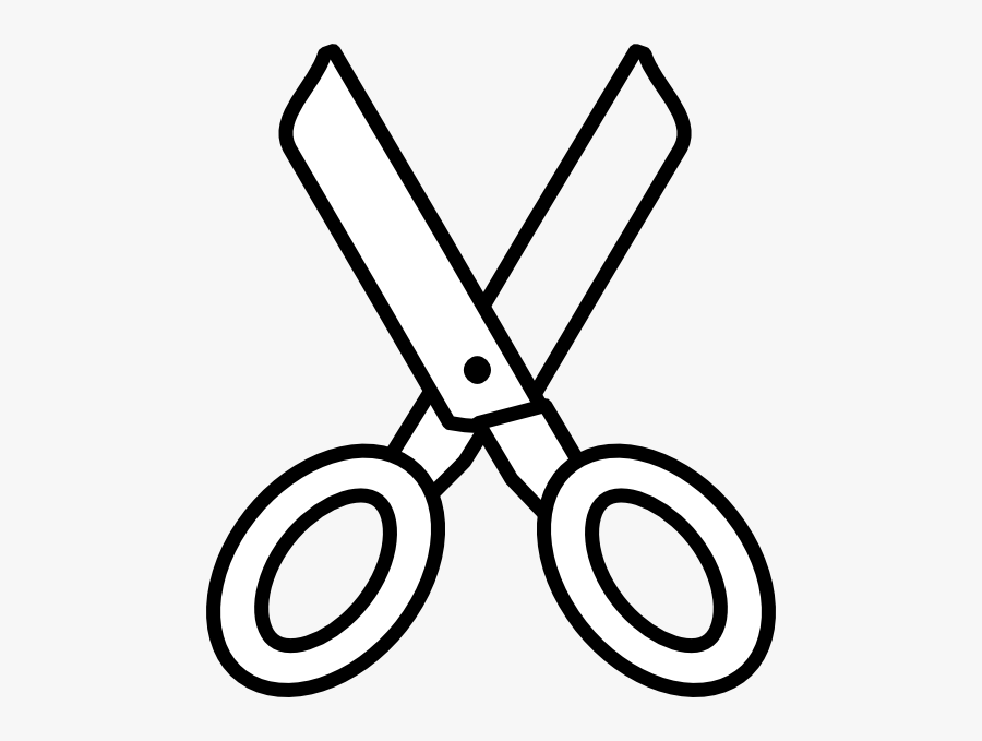 Scissors Clipart Drawing - Scissor Black And White, Transparent Clipart