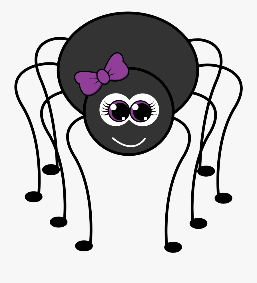 Transparent Preschool Clip Art - Cartoon Halloween Spider Cute, Transparent Clipart