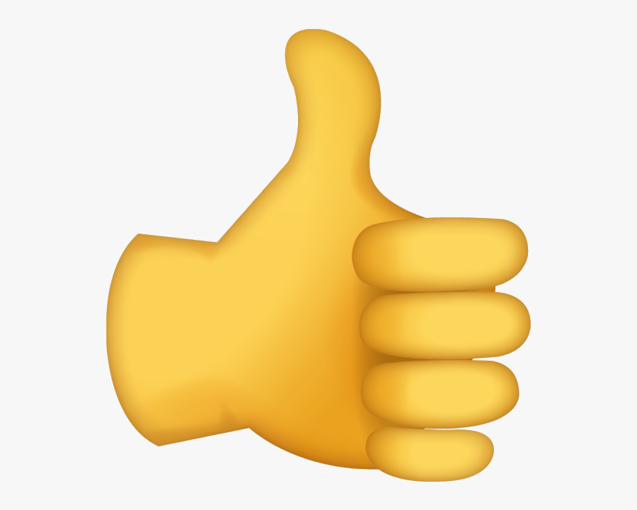 Thumbs Up Emoji No Background, Transparent Clipart
