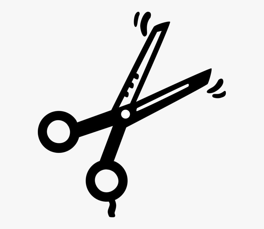 Scissors For Cutting Vector Image Illustration Of - Tesoura Clip Art, Transparent Clipart