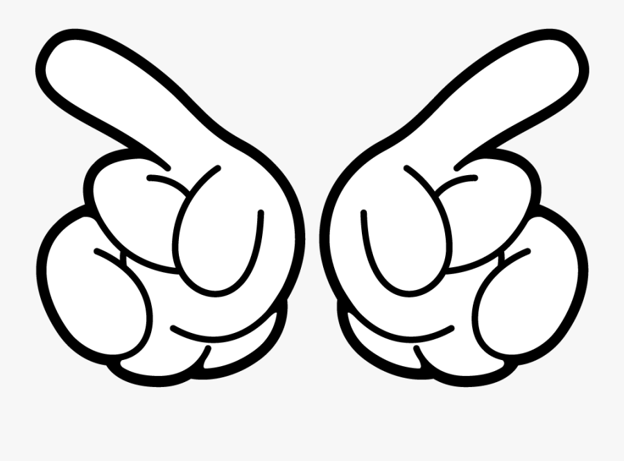 Mickey Mouse Hand Clipart - Mickey Mouse Hand Png, Transparent Clipart